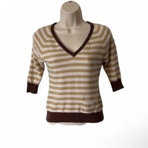 Vintage Striped Charlotte Russe Silk Blend Sweater‎